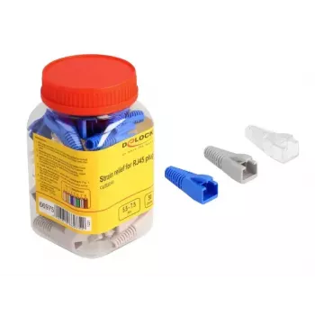 DeLOCK apsauga nuo tempimo RJ45 kištukui pjaustomas rinkinys 50 vnt. spalvotas