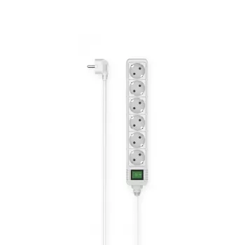 Hama 00223007 maitinimo prailgintuvas 1,4 m 6 kintamosios srovės lizdai (-ų) Vidaus Balta