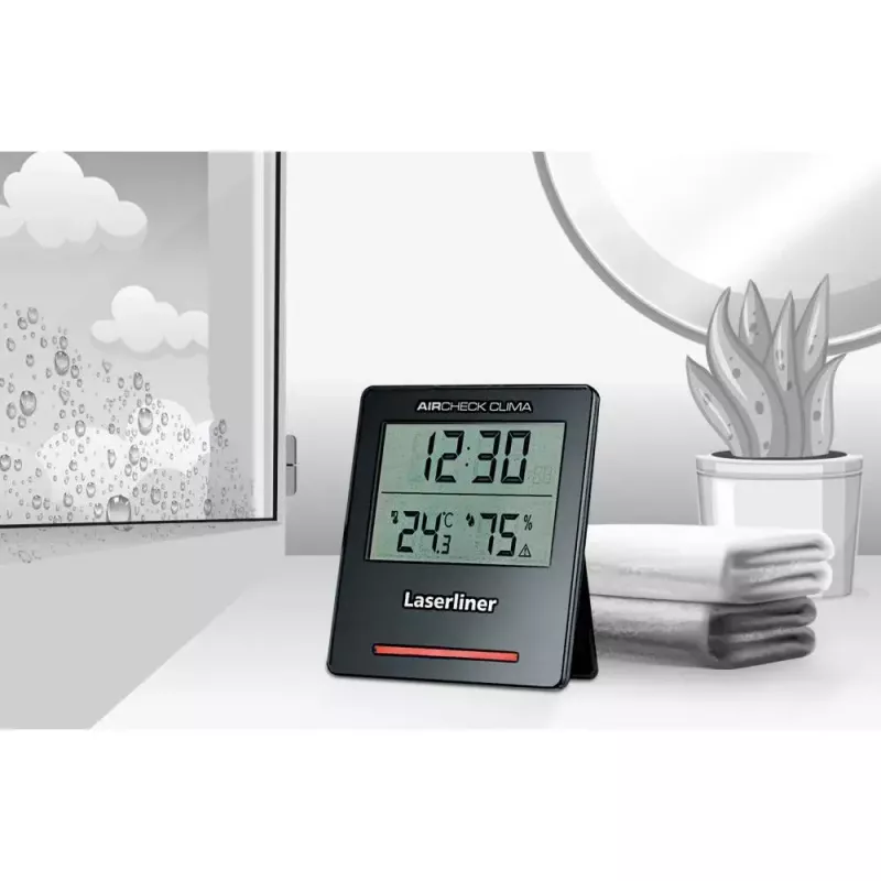 Elektrinis higrometras Laserliner AirCheck Clima Juoda Digital 1 vnt.