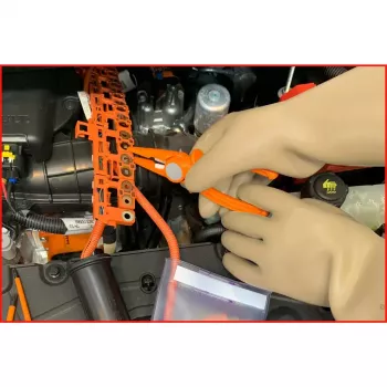 Izoliacinės pirštinės KS Tools 117.0051 Baltos Lateksas Suaugusiems 360mm