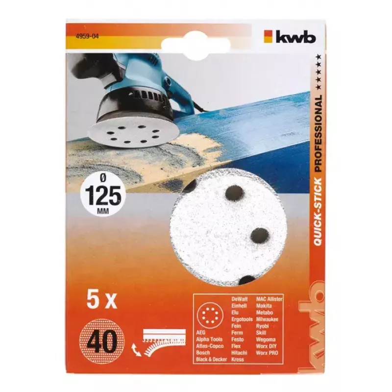 Šlifavimo diskas KWB 495904 5 vnt.