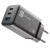 Cellularline Multipower Micro 65W itin kompaktiškas 65W greitas tinklo įkroviklis su 3 prievadais