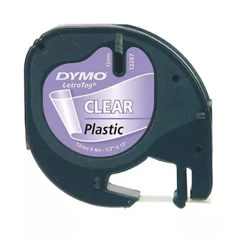 DYMO 12mm LetraTAG plastikinė juostelė, skirta etikečių gamybai
