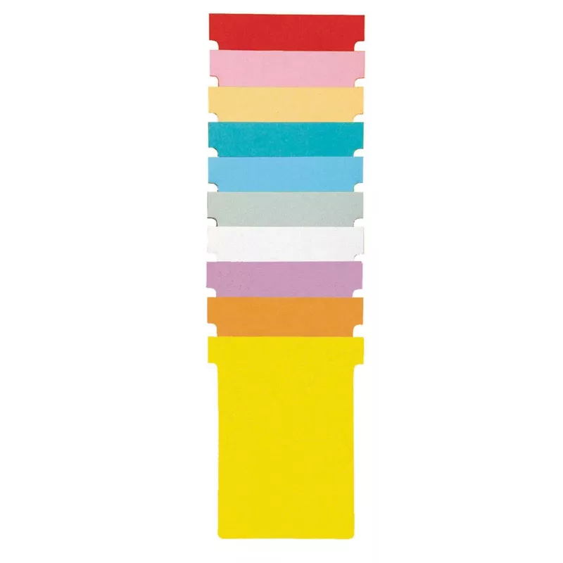 Nobo T-Cards 4 dydžio baltos (100), T-Card, baltos, standartinis, 100 vnt., 123 mm, 20 mm