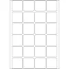 Universalių etikečių HERMA 24x24 mm baltas popierius matinis 768 vnt.