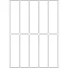 Universalių lipdukų rinkinys HERMA 20x75 mm baltas popierius matinis rankraštinis užrašymas