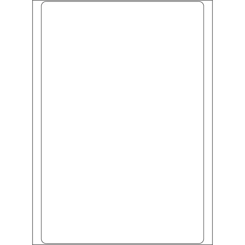 Daugiafunkcinės etiketės HERMA 100x149 mm baltos, popierinės, matinės, užrašymui ranka, 32 vnt.