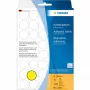 Daugiafunkciai lipdukai HERMA 1280 vnt. apvalūs geltoni 19 mm