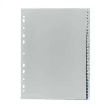 Skirtukų skirtukas Herlitz 10843712 pilkas