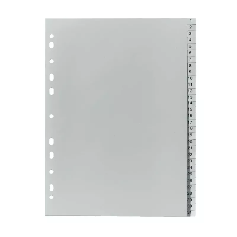 Skirtukų skirtukas Herlitz 10843712 pilkas