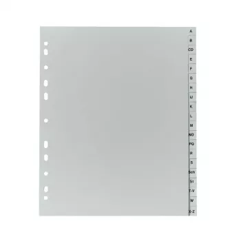 Tab skirtukas Herlitz 10901718 Pilkas