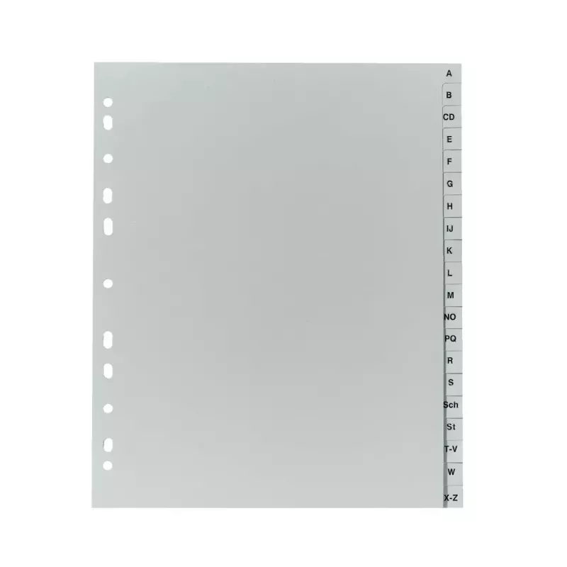 Tab skirtukas Herlitz 10901718 Pilkas