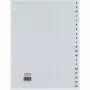 Rexel PP skirtukai, pilki, abėcėliniai, abėcėlinis skirtukų indeksas, polipropilenas (PP), pilka, A4+, 246 mm, 297 mm
