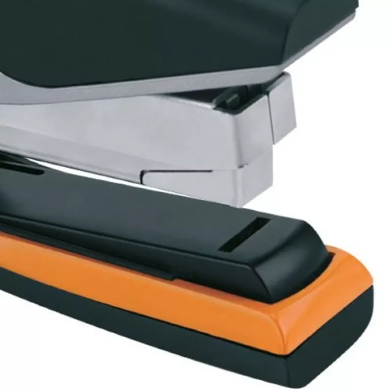 Rexel segiklis rankinis Optima 40 Low Force sidabrinis/juodas, 40 lapų, juoda, oranžinė, sidabrinė, metalas, 7 cm, 600 g, 40 x 190 x 80 mm