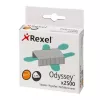 “Rexel” segtukai “Odyssey”, pakuotėje 2500 vnt., segtukų pakuotė, 2500 segtukų, plienas, sidabriniai, 60 lapų, 130 g