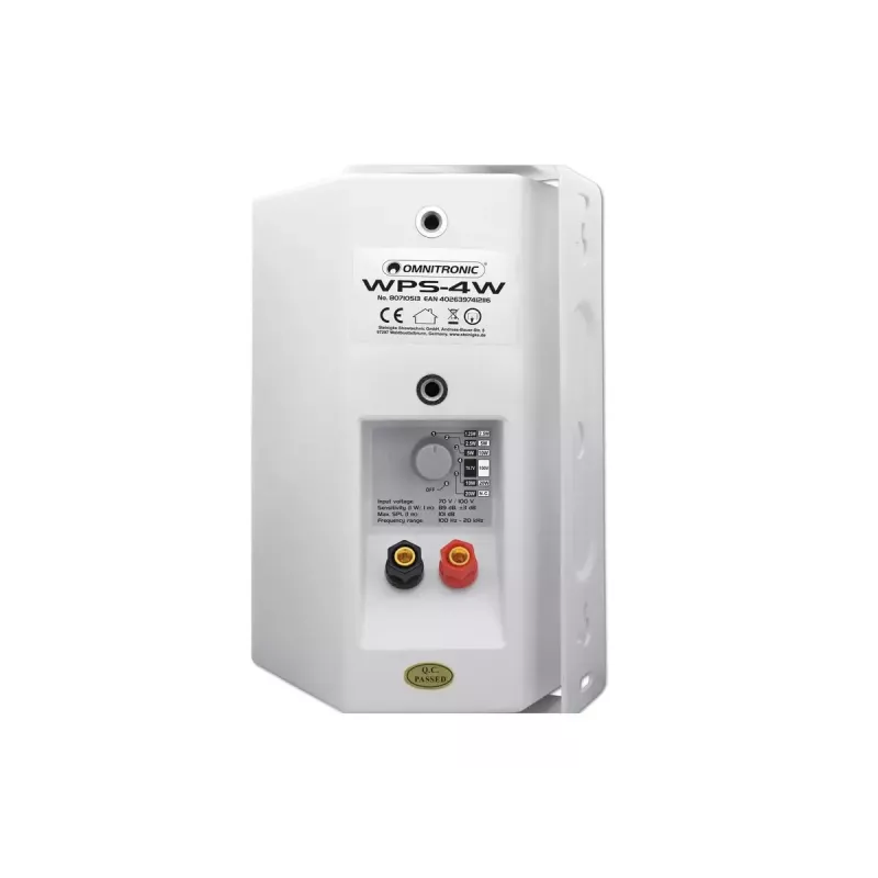 Dviejų juostų garsiakalbis Omnitronic 80710513 Baltas Laidinis 20 W