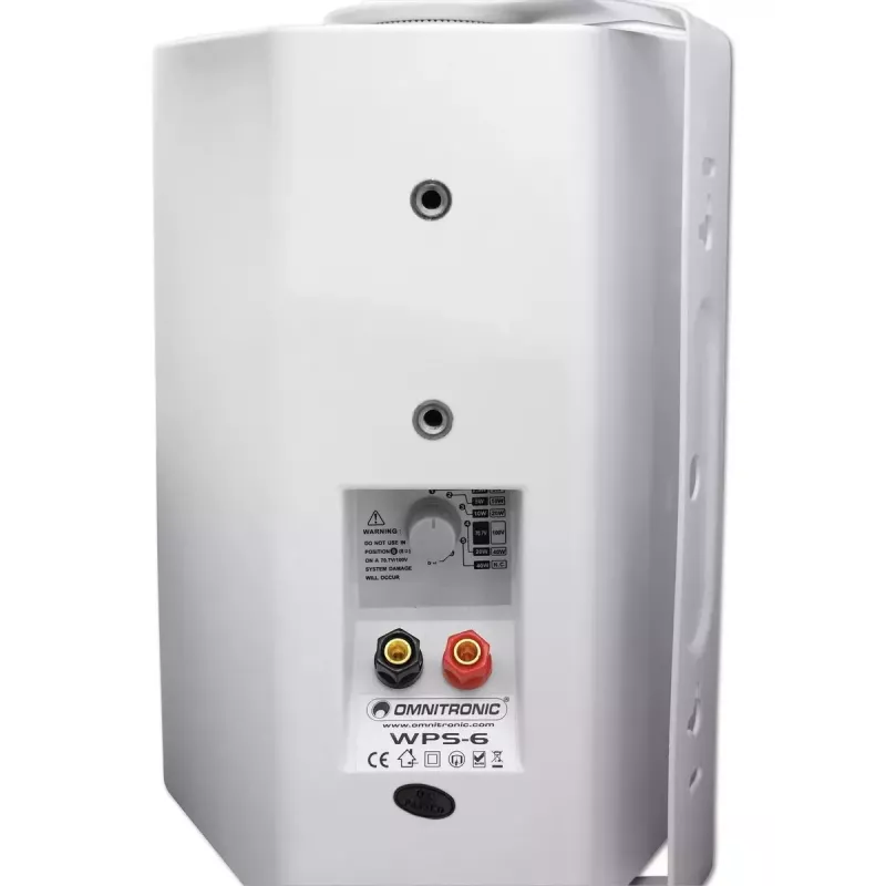 Dviejų juostų garsiakalbis Omnitronic 80710533 Baltas Laidinis 40 W
