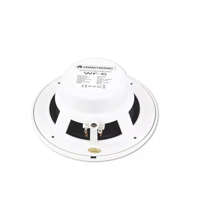 Dviejų juostų garsiakalbis Omnitronic 80710865 Baltas Laidinis 25 W