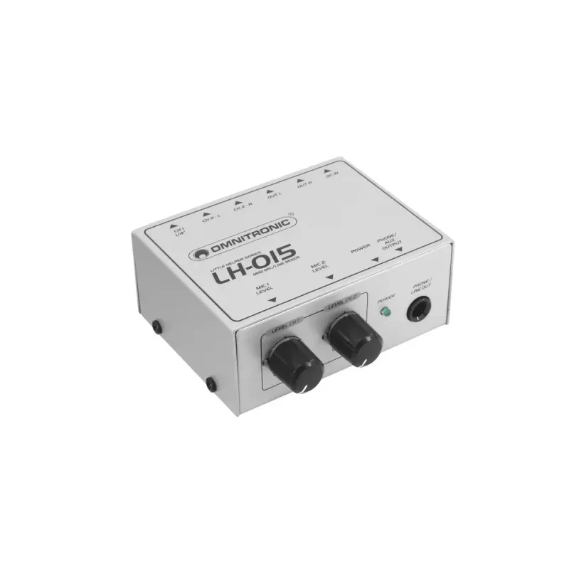 Mikseris Omnitronic LH-015 2 kanalų 20 - 20000 Hz Pilka