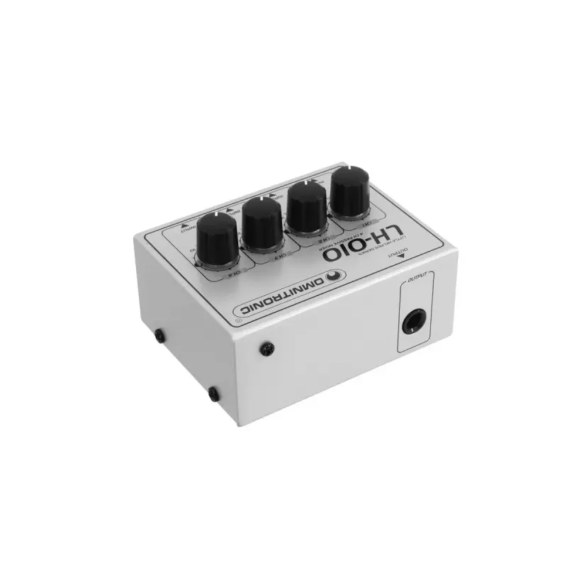 Maišytuvas Omnitronic LH-010 4 kanalų 20–20000 Hz sidabrinis
