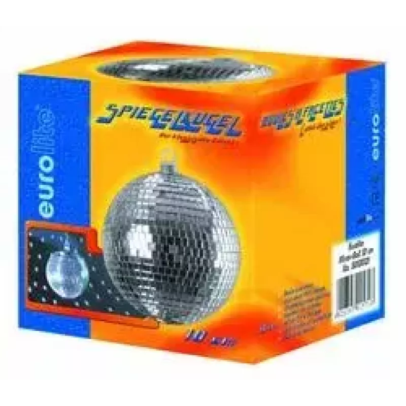 Veidrodinis rutulys 10cm Eurolite Įvairiaspalvis