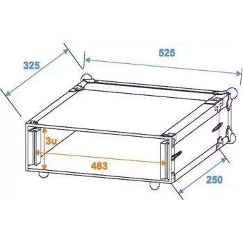 Kietas dėklas Roadinger 30107192 aliuminis juodas sidabrinis 525x400x180mm