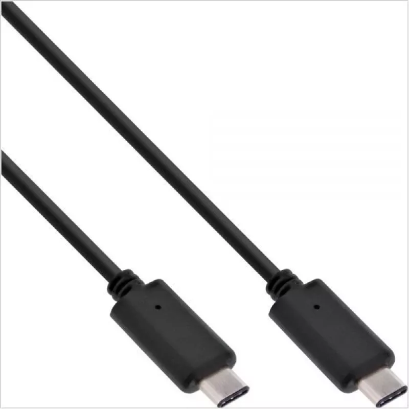 InLine USB 3.1 C tipo, 2 m USB laidas USB 3.2 Gen 2 (3.1 Gen 2) USB C Juoda