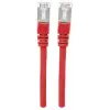 Intellinet tinklo komutacinis kabelis, Cat7 laidas/Cat6A jungtys, 0,25 m, raudonas, varis, S/FTP, LSOH / LSZH, PVC, RJ45, paauksuoti kontaktai, bekabliškas, su apsaugine mova, garantija visam naudojimo laikui