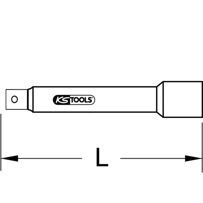 Socket KS Tools 911.1040 400mm chromo-vanadžio plienas
