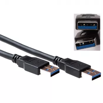 USB laidas ACT USB 3.0 A kištukas - USB A kištukas 0,50 m