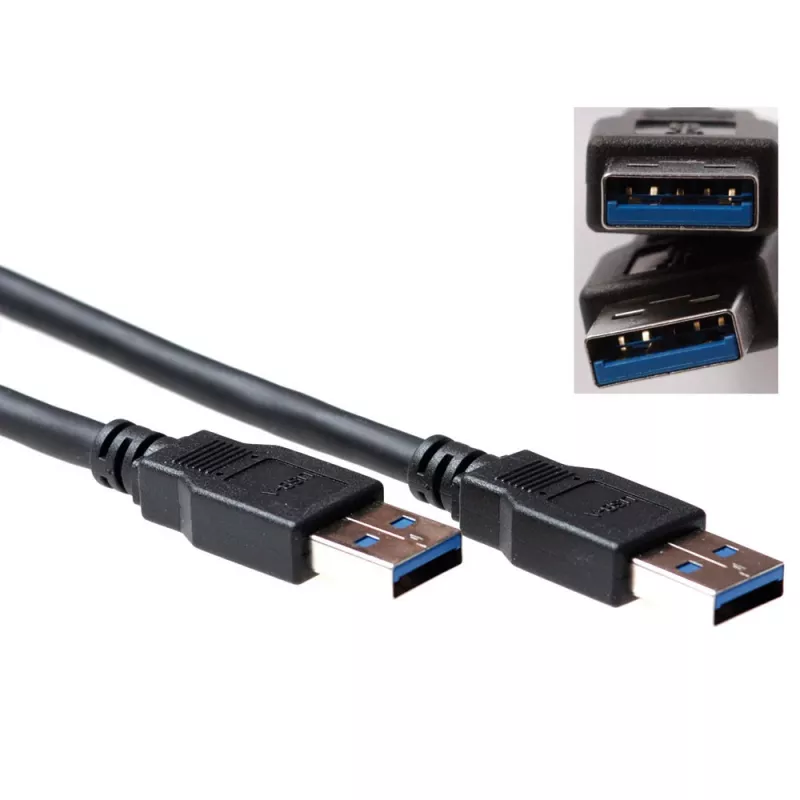 USB laidas ACT USB 3.0 A kištukas - USB A kištukas 0,50 m