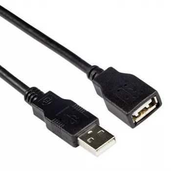 USB 2.0 A kištukas - USB A lizdas juodas 3.00 m ACT SB0036