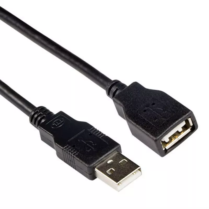 USB 2.0 A kištukas - USB A lizdas juodas 3.00 m ACT SB0036