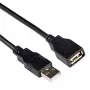 USB 2.0 A kištukas - USB A lizdas juodas 3.00 m ACT SB0036