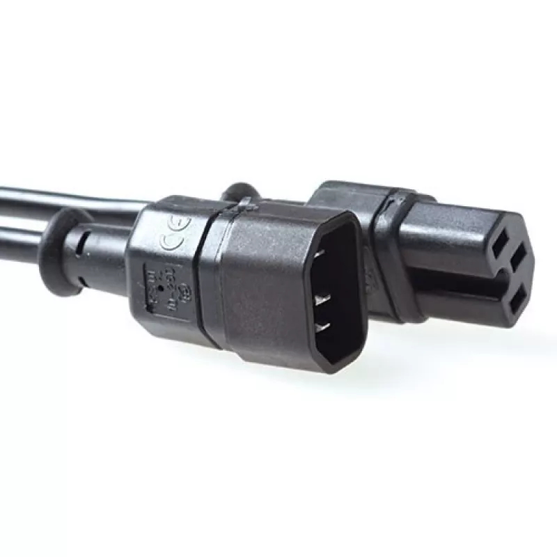 ACT Powercord C14 - C15 juodas 2,5 m