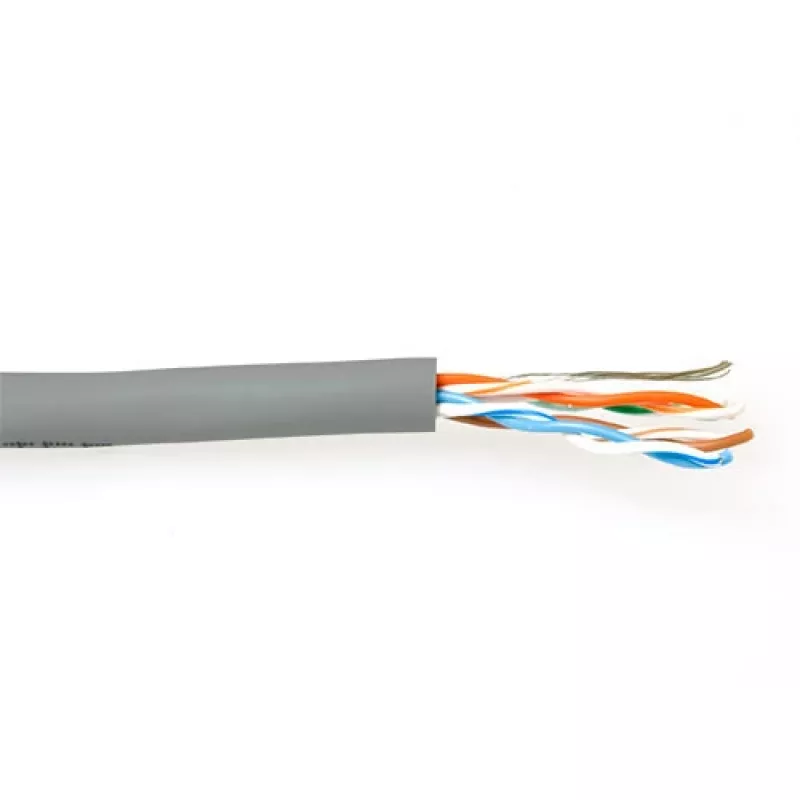 CAT5E F/UTP vientisas kabelis ACT FS100H 100 m pilkas