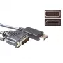 ACT konvertavimo kabelis DisplayPort kištukas į DVI kištukas 3,00 m