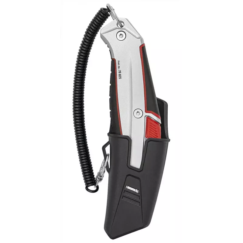 Utility Knife WEDO 78 825 Juoda Red Sidabrinė