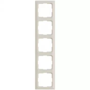 Legrand rėmelis 5 vietų moduliniams jungikliams ir kištukiniams lizdams, modelis 776005, spalva mandelweiß