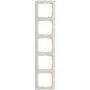 Legrand rėmelis 5 vietų moduliniams jungikliams ir kištukiniams lizdams, modelis 776005, spalva mandelweiß