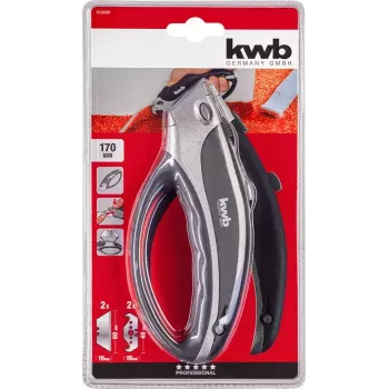 Utility Knife KWB 013400 Juoda Razor Blade 170mm Length 6cm Blade