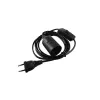 Maitinimo laidas Eurolite 51100666 Juodas 1.7 m H05VV-F 230 V