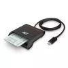 ACT išorinis USB-C išmaniųjų kortelių eID kortelių skaitytuvas, juodas