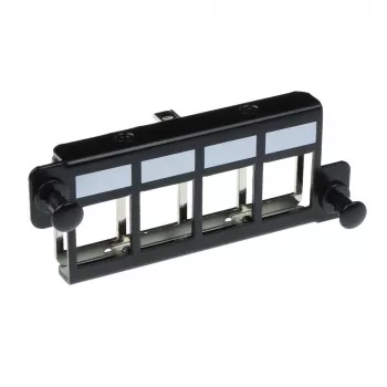 ACT adapterio plokštė 4 x keystone FTP, adapteris, juoda, 1 vnt.
