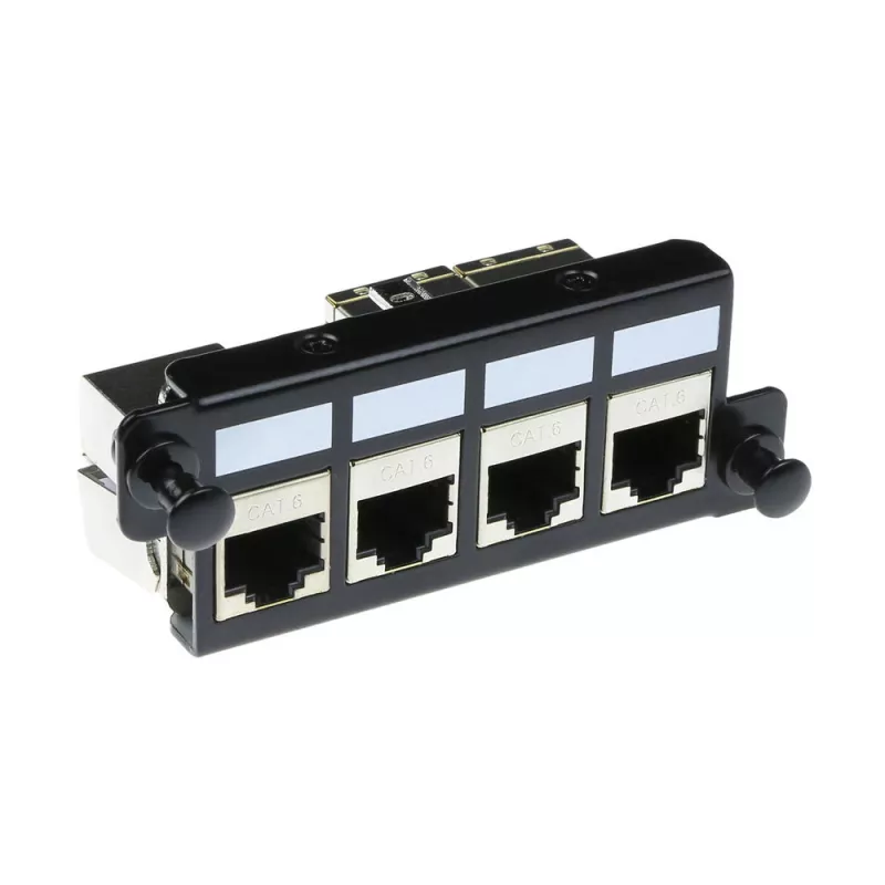 ACT adapterio plokštė 4 x keystone FTP, adapteris, juoda, 1 vnt.
