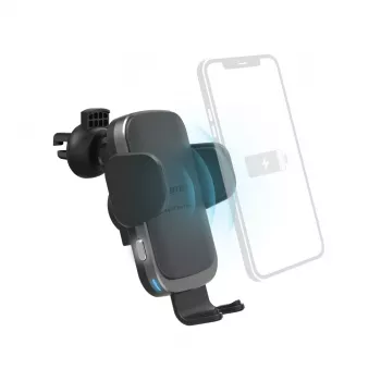 Hama FC10 Motion Smartphone Juoda, Metallic Cigar lighter Wireless charging Fast charging Auto