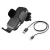 Hama FC10 Motion Smartphone Juoda, Metallic Cigar lighter Wireless charging Fast charging Auto