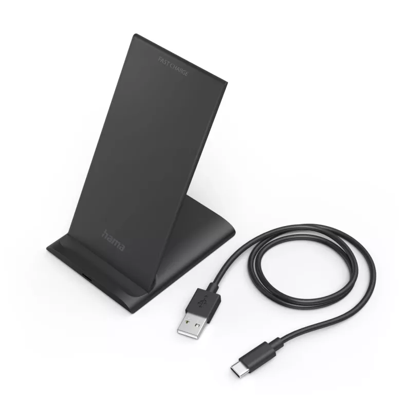 Hama QI-FC10S išmanusis telefonas juodas USB belaidis įkrovimas greitasis įkrovimas vidaus