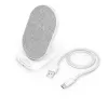 Hama QI-FC10S-Fab belaidis įkroviklis išmaniesiems telefonams, baltas, USB, greitasis įkrovimas, vidaus