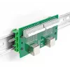 DeLOCK RJ50 2 x female to 2 x Terminal Block su mygtuku DIN bėgeliui